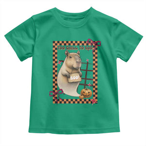 Halloween Capybara Toddler T Shirt Funny Too Chill To Boo TS12 Irish Green Print Your Wear