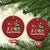 Xmas Capybara Christmas Ornament Funny Capy Xmas Gift Idea TS12 Circle Red Print Your Wear