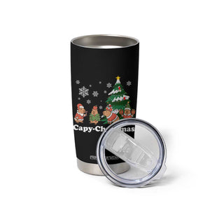 Christmas Capybara Tumbler Cup Funny Capy Xmas Gift Idea TS12 Print Your Wear