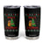 Funny Merry Capymas Tumbler Cup Capybara Christmas Party TS12 Black Print Your Wear