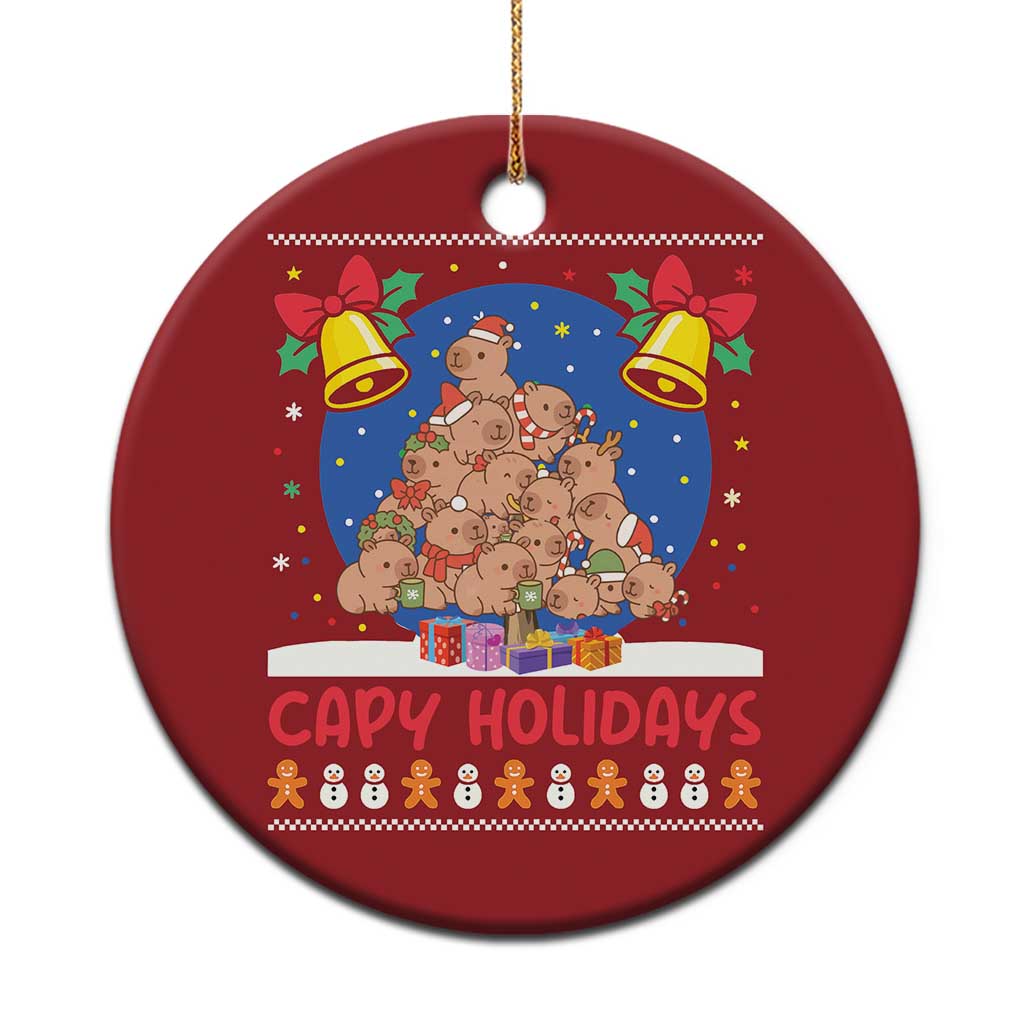 Capybara Xmas Tree Christmas Ornament Funny Capy Holidays Gift TS12 Print Your Wear