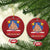 Capybara Xmas Tree Christmas Ornament Funny Capy Holidays Gift TS12 Circle Red Print Your Wear
