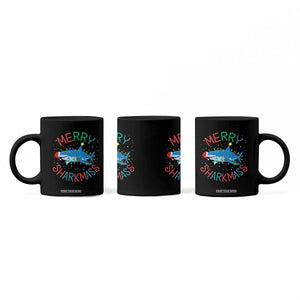 Christmas Shark Coffee Mug Funny Merry Sharkmas Xmas Gift TS12 Print Your Wear