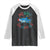 Christmas Shark Raglan Shirt Funny Merry Sharkmas Xmas Gift TS12 Black White Print Your Wear
