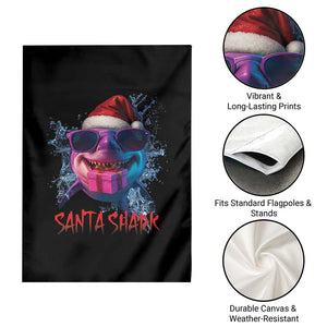 Funny Christmas Santa Shark Xmas Gift Garden Flag TS12 Print Your Wear
