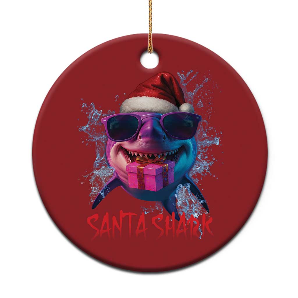 Funny Christmas Santa Shark Xmas Gift Christmas Ornament TS12 Print Your Wear