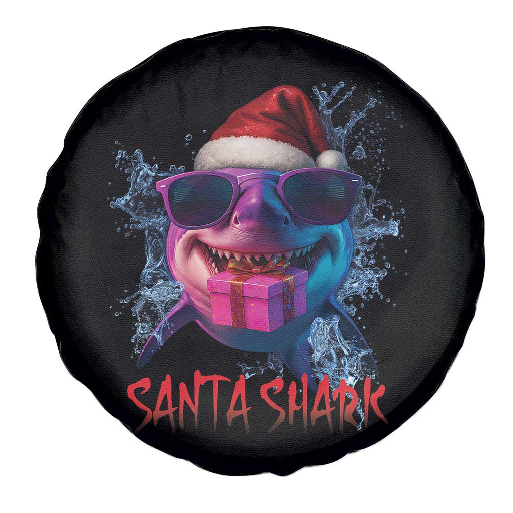 Funny Christmas Santa Shark Xmas Gift Spare Tire Cover TS12 Print Your Wear