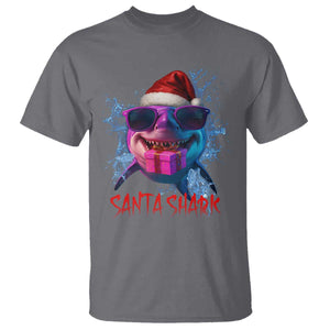 Funny Christmas Santa Shark Xmas Gift T Shirt TS12 Charcoal Print Your Wear