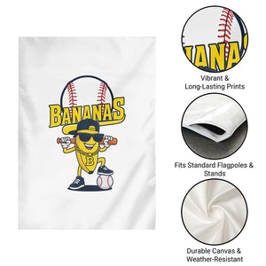Cool Banana Playing Baseball Garden Flag Funny Fruit Sports Gift TS12 Print Your Wear
