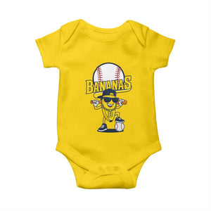 Cool Banana Playing Baseball Baby Onesie Funny Fruit Sports Gift TS12 Daisy Print Your Wear