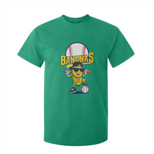 Cool Banana Playing Baseball T Shirt For Kid Funny Fruit Sports Gift TS12 Irish Green Print Your Wear