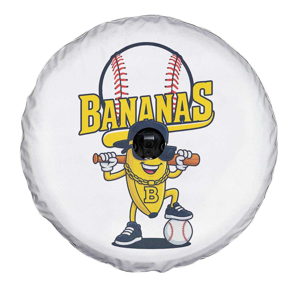 Cool Banana Playing Baseball Spare Tire Cover Funny Fruit Sports Gift TS12 Print Your Wear