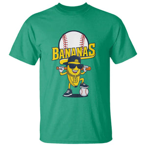 Cool Banana Playing Baseball T Shirt Funny Fruit Sports Gift TS12 Irish Green Print Your Wear