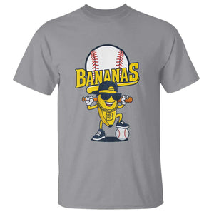 Cool Banana Playing Baseball T Shirt Funny Fruit Sports Gift TS12 Sport Gray Print Your Wear