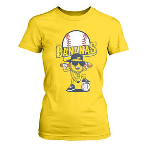 Cool Banana Playing Baseball T Shirt For Women Funny Fruit Sports Gift TS12 Daisy Print Your Wear