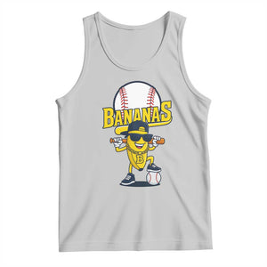 Cool Banana Playing Baseball Tank Top Funny Fruit Sports Gift TS12 Ash Print Your Wear