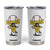 Cool Banana Playing Baseball Tumbler Cup Funny Fruit Sports Gift TS12 White Print Your Wear