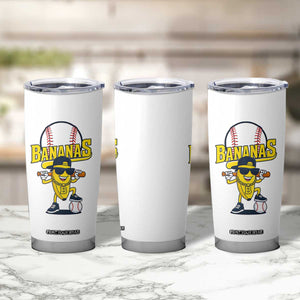 Cool Banana Playing Baseball Tumbler Cup Funny Fruit Sports Gift TS12 Print Your Wear