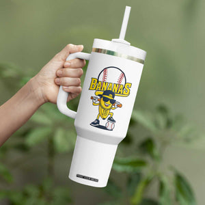 Cool Banana Playing Baseball Tumbler With Handle Funny Fruit Sports Gift TS12 Print Your Wear