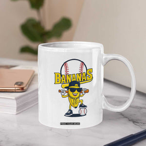 Cool Banana Playing Baseball Coffee Mug Funny Fruit Sports Gift TS12 Print Your Wear