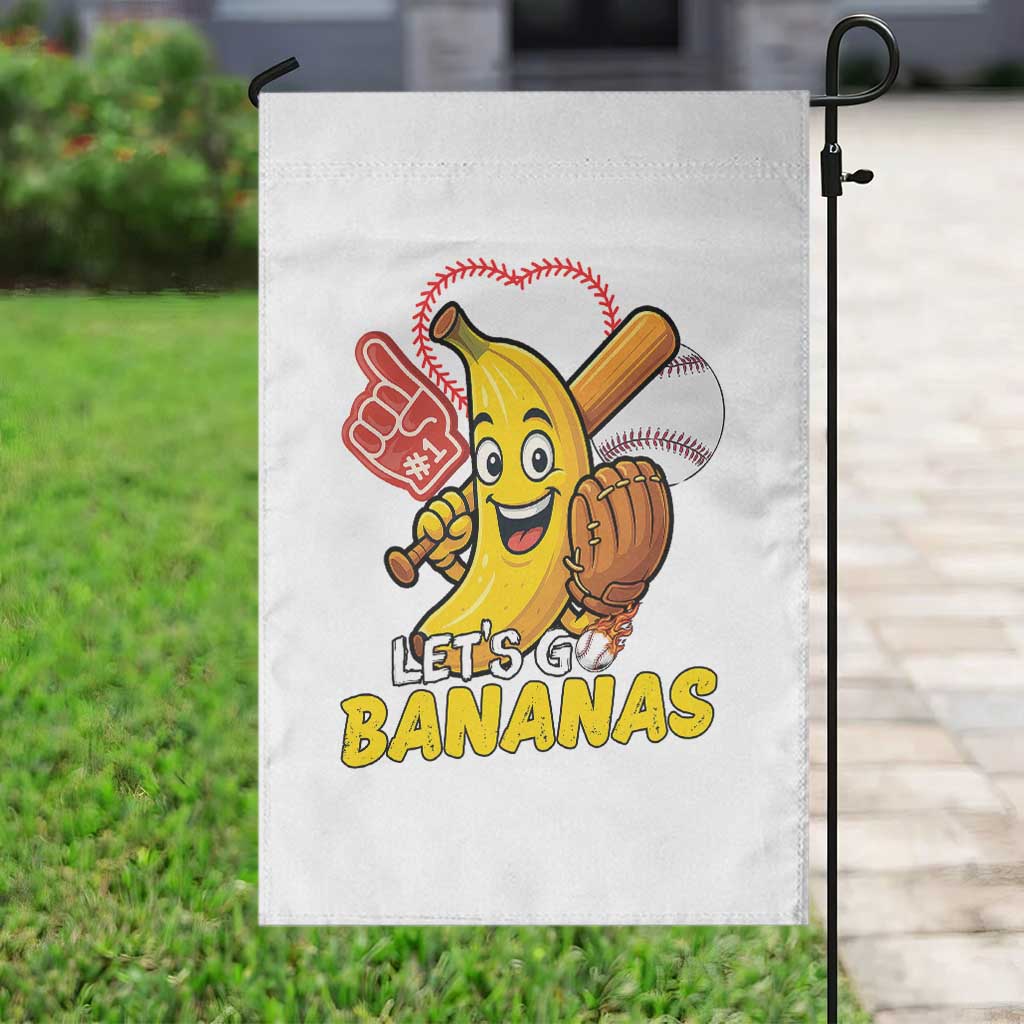 Funny Baseball Garden Flag Lets Go Bananas Fruit Sports Lover Gift TS12 Print Your Wear