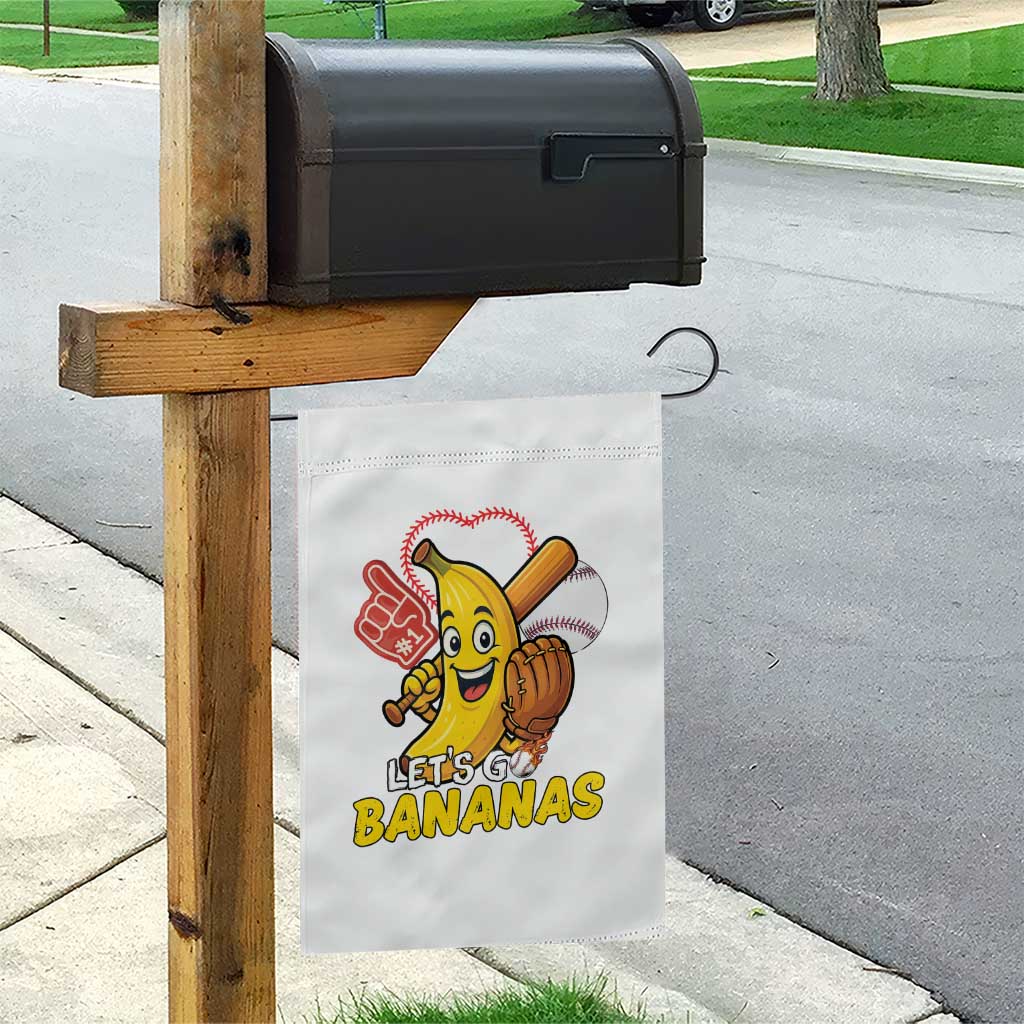 Funny Baseball Garden Flag Lets Go Bananas Fruit Sports Lover Gift TS12 Print Your Wear