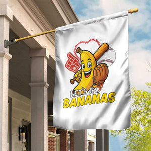 Funny Baseball Garden Flag Lets Go Bananas Fruit Sports Lover Gift TS12 Print Your Wear