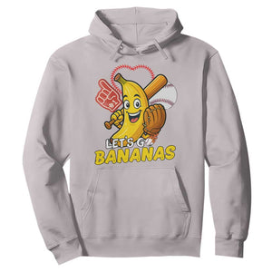 Funny Baseball Hoodie Lets Go Bananas Fruit Sports Lover Gift TS12 Ice Gray Print Your Wear