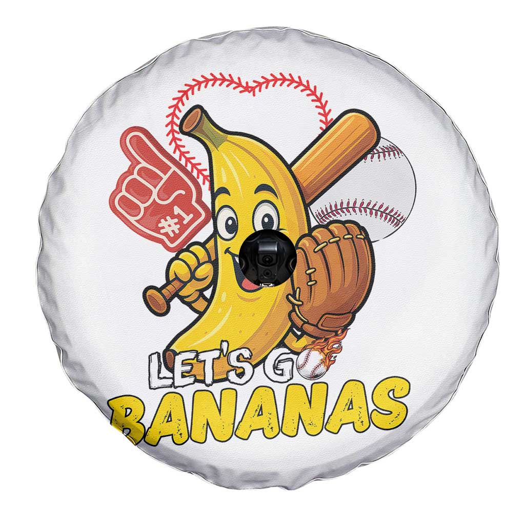 Funny Baseball Spare Tire Cover Lets Go Bananas Fruit Sports Lover Gift TS12 Print Your Wear