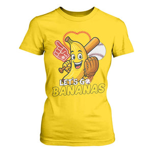 Funny Baseball T Shirt For Women Lets Go Bananas Fruit Sports Lover Gift TS12 Daisy Print Your Wear