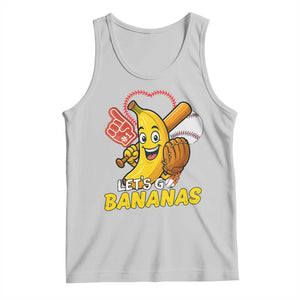 Funny Baseball Tank Top Lets Go Bananas Fruit Sports Lover Gift TS12 Ash Print Your Wear