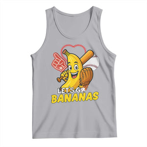 Funny Baseball Tank Top Lets Go Bananas Fruit Sports Lover Gift TS12 Athletic Heather Print Your Wear