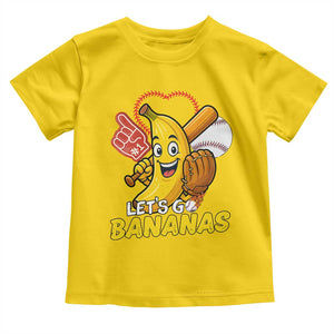 Funny Baseball Toddler T Shirt Lets Go Bananas Fruit Sports Lover Gift TS12 Daisy Print Your Wear