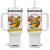 Funny Baseball Tumbler With Handle Lets Go Bananas Fruit Sports Lover Gift TS12 One Size: 40 oz White Print Your Wear