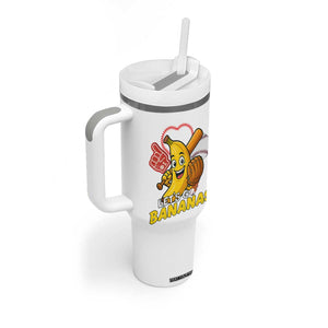 Funny Baseball Tumbler With Handle Lets Go Bananas Fruit Sports Lover Gift TS12 Print Your Wear