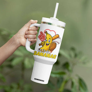 Funny Baseball Tumbler With Handle Lets Go Bananas Fruit Sports Lover Gift TS12 Print Your Wear