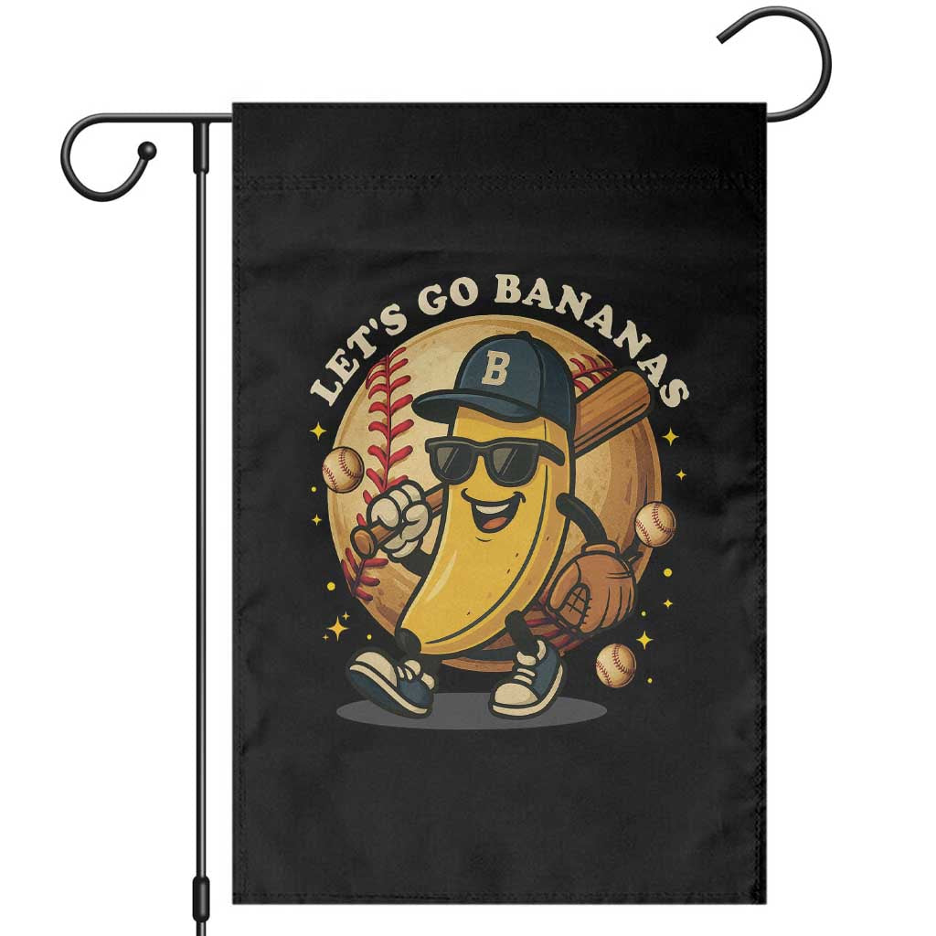 Funny Banana Baseball Garden Flag Sports Humor Banana Baseball TS12 Black Print Your Wear