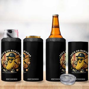 Funny Banana Baseball 4 in 1 Can Cooler Tumbler Sports Humor Banana Baseball TS12 Print Your Wear