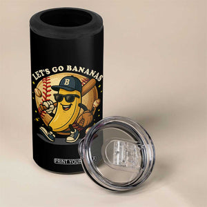 Funny Banana Baseball 4 in 1 Can Cooler Tumbler Sports Humor Banana Baseball TS12 Print Your Wear
