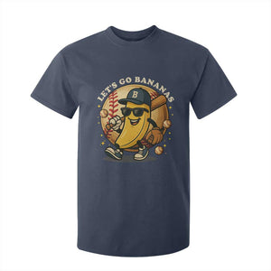 Funny Banana Baseball T Shirt For Kid Sports Humor Banana Baseball TS12 Navy Print Your Wear