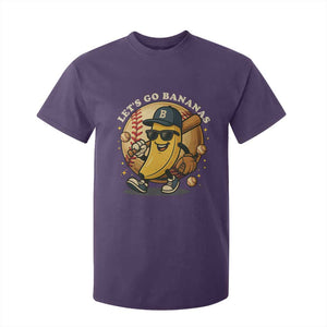 Funny Banana Baseball T Shirt For Kid Sports Humor Banana Baseball TS12 Purple Print Your Wear