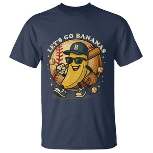 Funny Banana Baseball T Shirt Sports Humor Banana Baseball TS12 Navy Print Your Wear