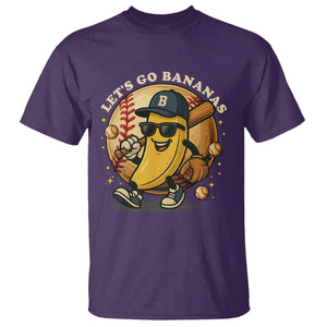 Funny Banana Baseball T Shirt Sports Humor Banana Baseball TS12 Purple Print Your Wear