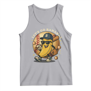 Funny Banana Baseball Tank Top Sports Humor Banana Baseball TS12 Athletic Heather Print Your Wear