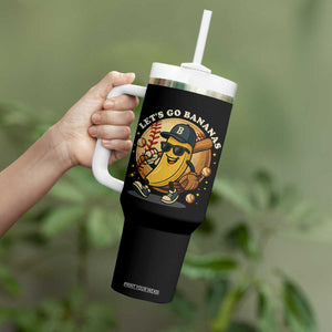 Funny Banana Baseball Tumbler With Handle Sports Humor Banana Baseball TS12 Print Your Wear