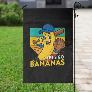 Lets Go Bananas Garden Flag Funny Banana Baseball Fruit Sports Gift TS12 Print Your Wear