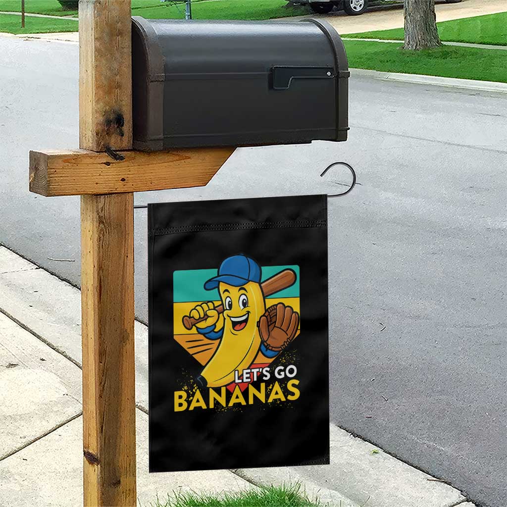 Lets Go Bananas Garden Flag Funny Banana Baseball Fruit Sports Gift TS12 Print Your Wear