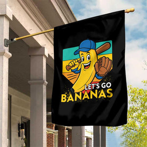 Lets Go Bananas Garden Flag Funny Banana Baseball Fruit Sports Gift TS12 Print Your Wear