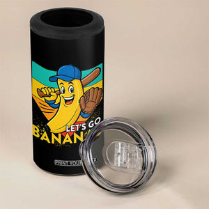 Lets Go Bananas 4 in 1 Can Cooler Tumbler Funny Banana Baseball Fruit Sports Gift TS12 Print Your Wear