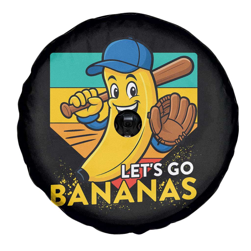 Lets Go Bananas Spare Tire Cover Funny Banana Baseball Fruit Sports Gift TS12 Print Your Wear